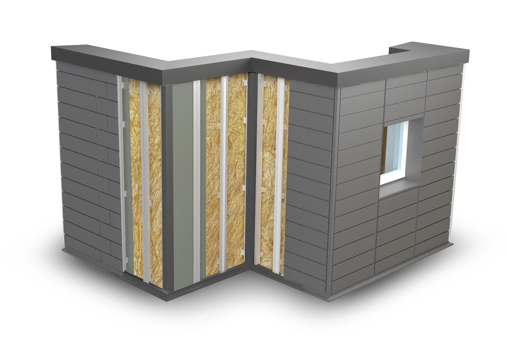 Paneelen System - 3d Darstellung