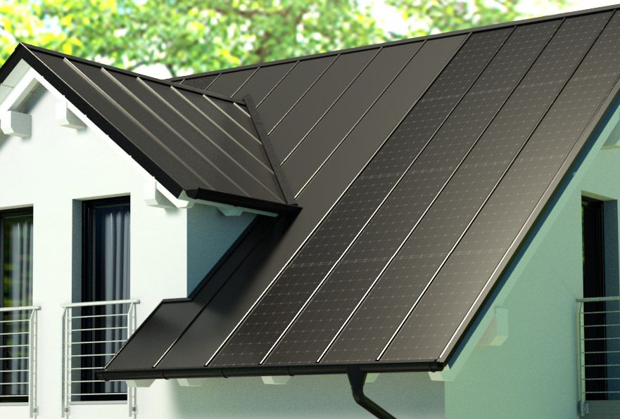 integrierte Solarpaneele