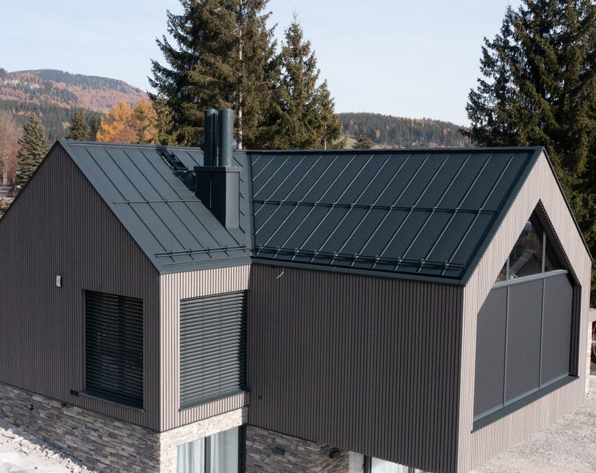 Haus in Österreich - Aluminium-Eindeckung